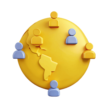 Global Community Connecting People Around the World png
