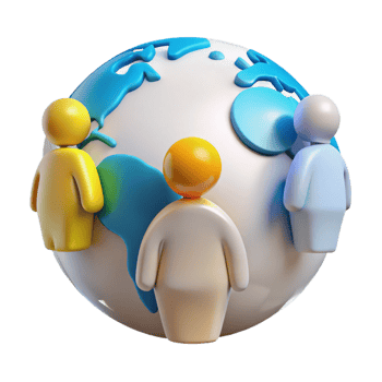 Global Community People Around the World png