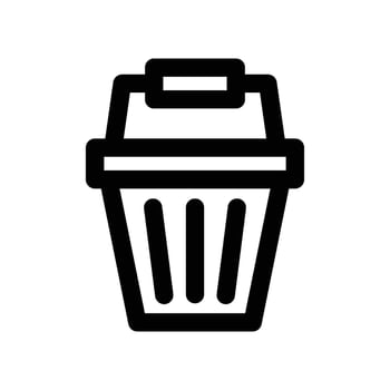 bucket icon. line icon for your website, mobile, presentation, and logo design. vector