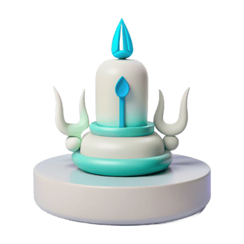 3D Rendered Teal and White Abstract Structure with Horns png