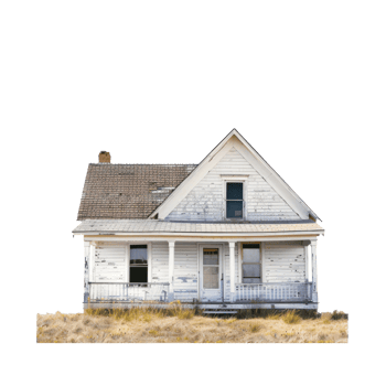 Ranch House isolate on transparency background png