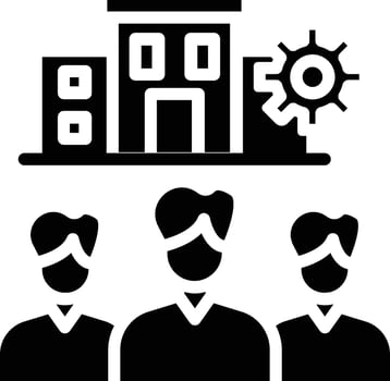 Organisation Glyph Icon vector