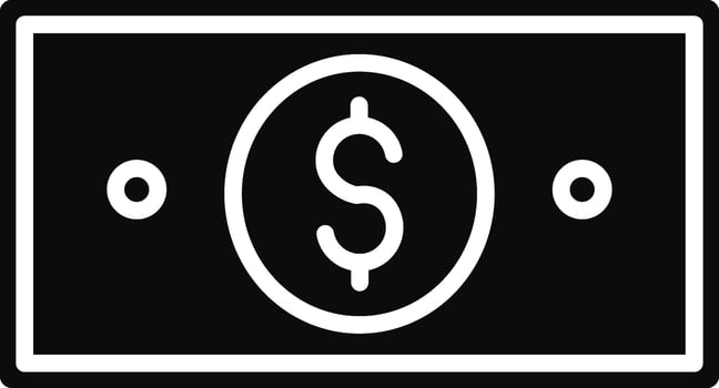 Cash Illustration Icon vector
