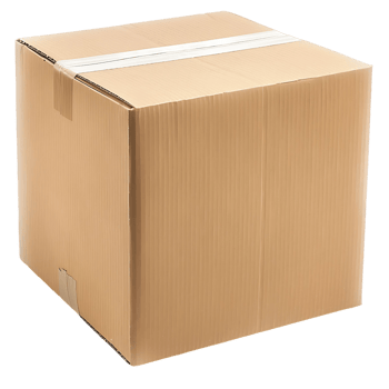 Cardboard Shipping Box Isolated for Packaging png