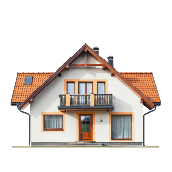 Single-Family Detached House isolate on transparency background png