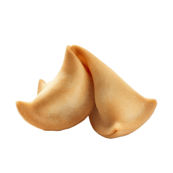 fortune cookie front view isolate on transparency background png