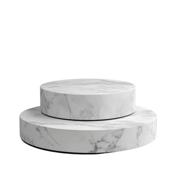Marble display platform isolated on a transparent background png