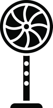Stand Fan Illustration Icon vector