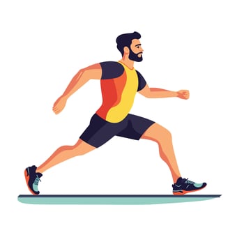 A man doing cardio vector