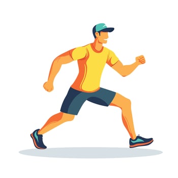 Muscular Athlete Lifting Weights in Gym vector