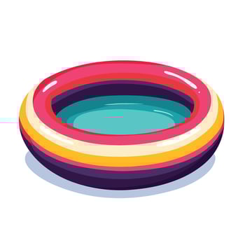 Playful Swimming Pool Design for Kids Fun vector