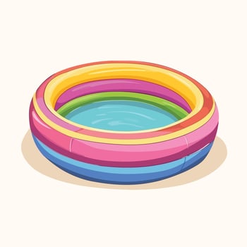 Compact Pool Design for Easy Setup and Use vector