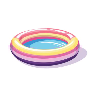 Relaxing Inflatable Pool for Sunny Days vector
