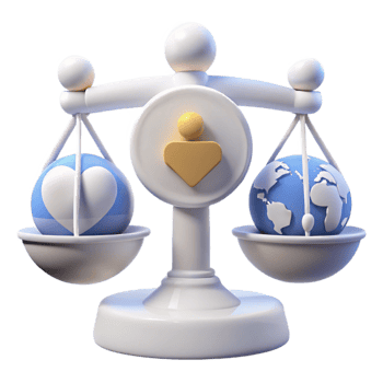 Balancing Humanity and the Environment A Visual Representation png