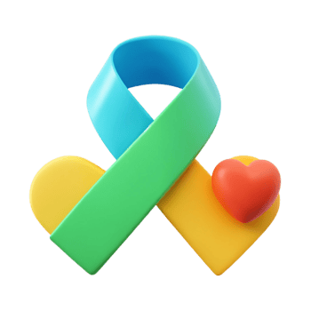 Heart Ribbon Symbol of Hope and Love png