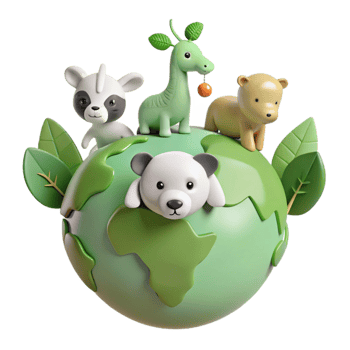 Cute Animals Protecting Our Planet png