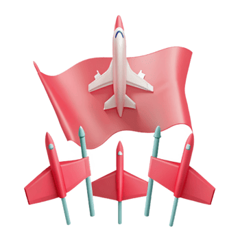 Red Flag, Airplane, and Small Jets png