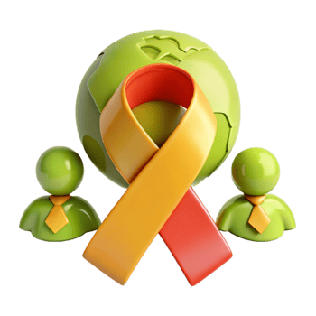 Global Support and Unity Symbol of Hope and Community png