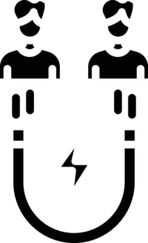 User Engagement Glyph Icon vector