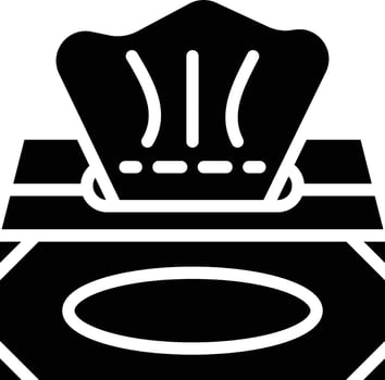 Tissue Box Glyph Icon vector