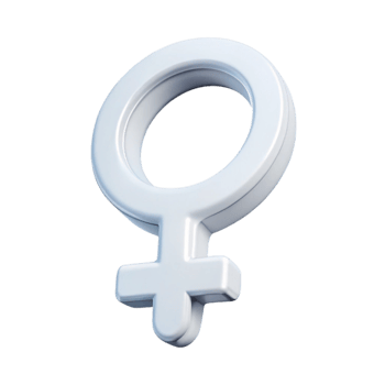 3D Rendered Female Gender Symbol png