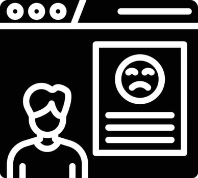 Complaint Glyph Icon vector