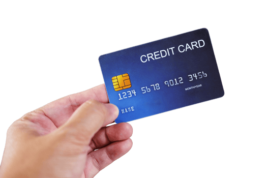 Close up woman hand holding credit card png
