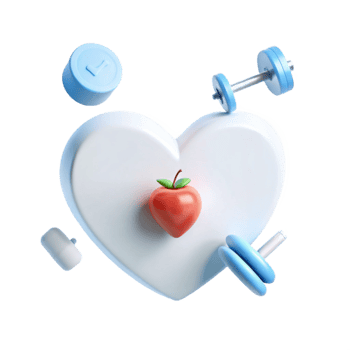 Healthy Lifestyle Heart, Fitness, and Nutrition png