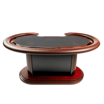 Poker Table front view full length isolate on transparency background png