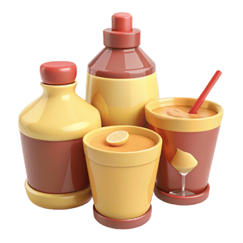 Orange Juice in Various Containers png