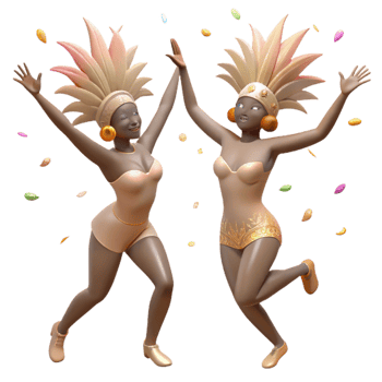 Celebrating with Colorful Confetti and High Fives png