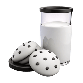 Milk and Cookies A Classic Treat png