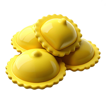 Close-up of Yellow Pastry with Fluted Edge png