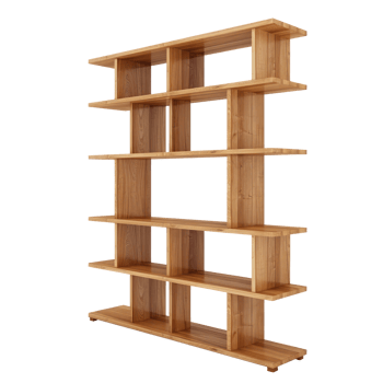 Modern Bookshelf Design side view full length isolate on transparency background png