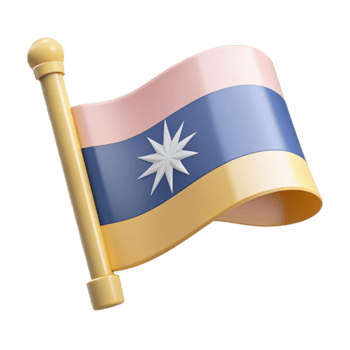 Waving Flag with Star and Stripes png