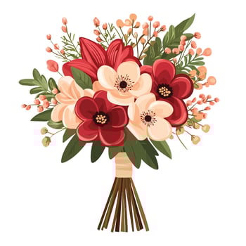 Delightful Bunch of Fresh, Colorful Flowers vector