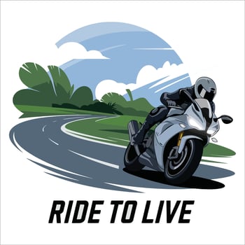 Speed and Freedom, Ride to Live. vector