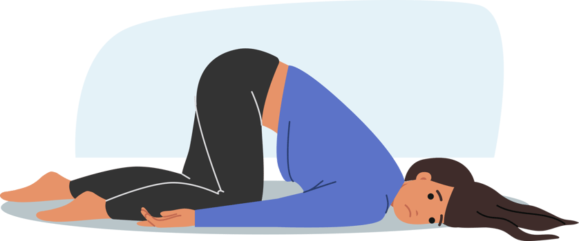 Depressed woman is lying on floor, suffering due to problems in personal life and lack of motivation to act. Depressed girl with upset emotions needs support to get rid of frustration png