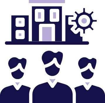 Organisation Two Color Glyph Icon vector