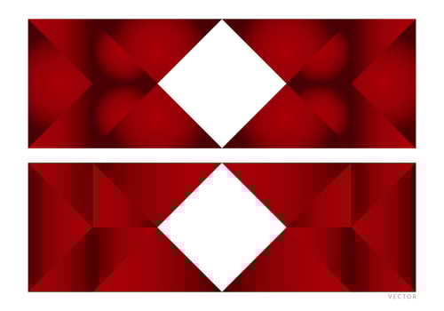 Collection of Red Geometric Gradient Frames Background Illustrations vector