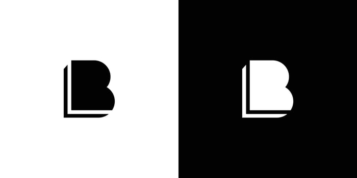 Modern and Unique B logo design 3 vector