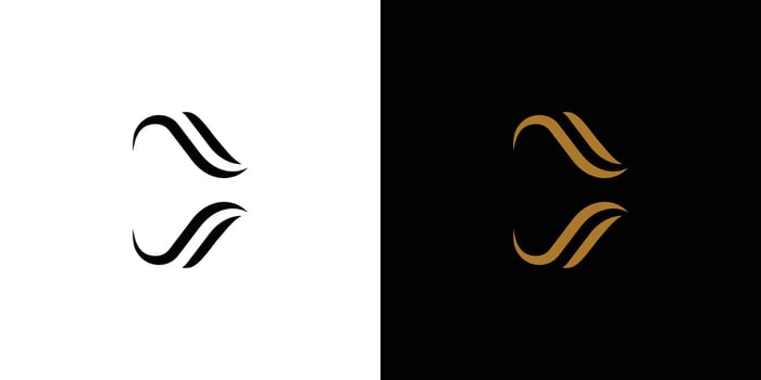 Luxury and unique C logo design vector