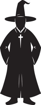 Fullbody man in halloween costume white background vector