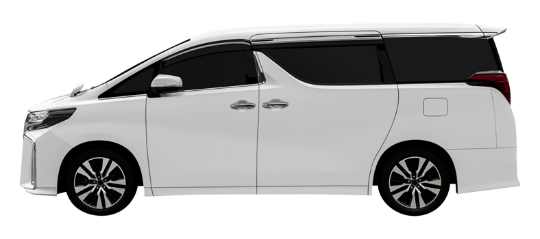 Side view white van png