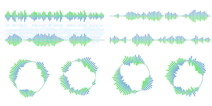 Set of circular ripple icons. Concentric circles with broken lines isolated on white background. Vortex, sonar wave, soundwave, sunburst, signal signs. graphic illustration vector