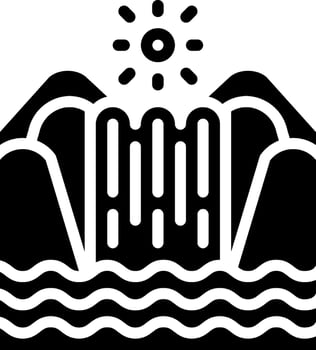 Waterfall illustration design vector