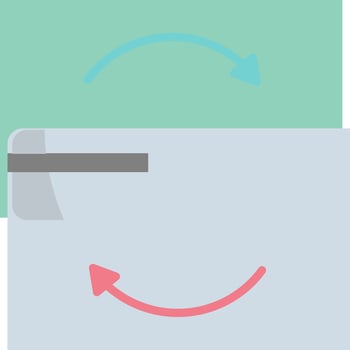 A wallet with a credit card and a debit card vector