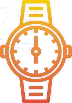 A watch icon on a white background vector