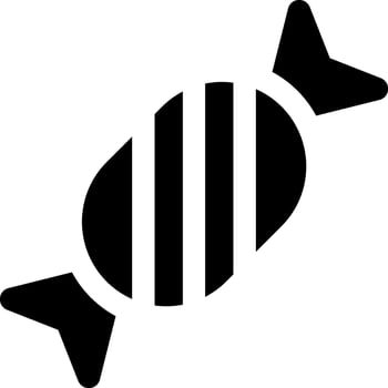 A black and white candy bar icon vector