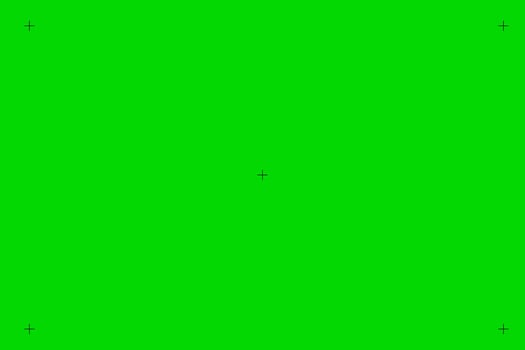Green screen chroma key background, viewfinder camera frame, film screen template, overlay. Cinema display with grid. vector